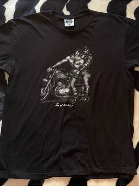 Vintage 90’s Tom of Finland Motorcycle T Shirt Size Large